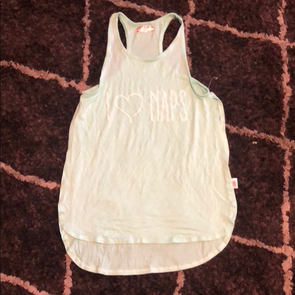 Work out tank top in teal, NEW